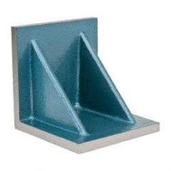 Interstate - 8" Wide x 8" Deep x 8" High Cast Iron Precision-Ground Angle Plate - Standard Plate, Flat Surface, Double Web, Single Plate - Exact Tool & Supply