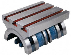 Interstate - 15" OAL x 10" Overall Width x 6-1/2" Overall Height, -45 to 45° Tilt Angle, Tilting Table - 9/16" T-Slot Width - Exact Tool & Supply