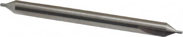 SGS - #0 Plain Cut 60° Incl Angle Solid Carbide Combo Drill & Countersink - Exact Tool & Supply