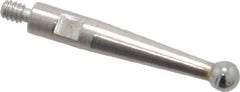 TESA Brown & Sharpe - Carbide Ball Height Gage Probe - For Use with Best Test Indicators 599-7021, 7022, 7023, 7024, 7029, 7030, 7031, 7032, 7033, 7037, 7038 (Inch and Metric Models), Brown and Sharpe Micro-Hite High Gages - Exact Tool & Supply