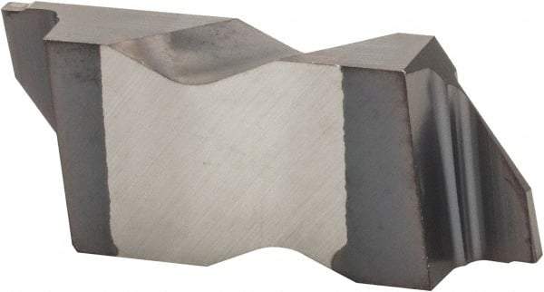 Kennametal - 3047NG K Grade KC5010, 1.19mm Cutting Width Carbide Grooving Insert - 1.91mm Max Depth of Cut, Left Hand, 0.19mm Corner Radius, TiAlN Finish - Exact Tool & Supply