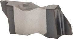 Kennametal - 3047NG K Grade KC5010, 1.19mm Cutting Width Carbide Grooving Insert - 1.91mm Max Depth of Cut, Left Hand, 0.19mm Corner Radius, TiAlN Finish - Exact Tool & Supply