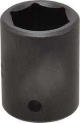 Blackhawk by Proto - 1/2" Drive 7/8" Standard Impact Socket - 6 Points, 1-5/8" OAL - Exact Tool & Supply