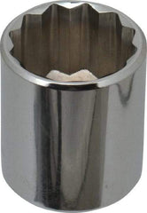 Blackhawk by Proto - 3/8" Drive, Standard Hand Socket - 12 Points, 1-13/64" OAL, Chrome Finish - Exact Tool & Supply