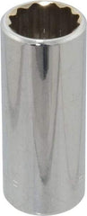 Blackhawk by Proto - 5/8", 3/8" Drive, Deep Hand Socket - 12 Points, 2-1/8" OAL, Chrome Finish - Exact Tool & Supply