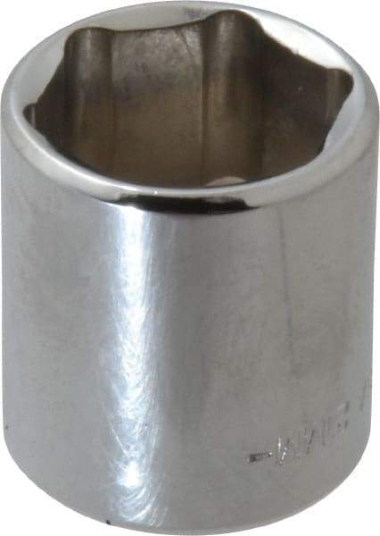 Blackhawk by Proto - 3/8" Drive, Standard Hand Socket - 6 Points, 1-13/64" OAL, Chrome Finish - Exact Tool & Supply
