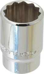 Blackhawk by Proto - 3/4", 1/2" Drive, Standard Hand Socket - 12 Points, 1-1/2" OAL, Chrome Finish - Exact Tool & Supply