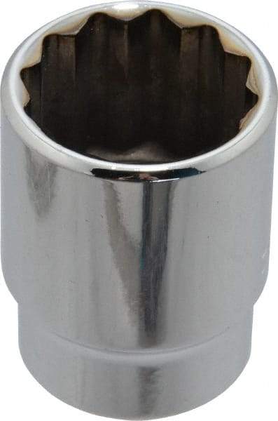 Blackhawk by Proto - 7/8", 1/2" Drive, Standard Hand Socket - 12 Points, 1-1/2" OAL, Chrome Finish - Exact Tool & Supply