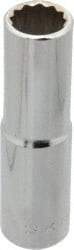 Blackhawk by Proto - 9/16", 1/2" Drive, Deep Hand Socket - 12 Points, 3-1/8" OAL, Chrome Finish - Exact Tool & Supply