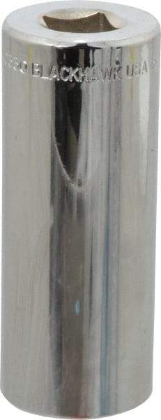 Blackhawk by Proto - 15/16", 1/2" Drive, Deep Hand Socket - 12 Points, 3-1/8" OAL, Chrome Finish - Exact Tool & Supply