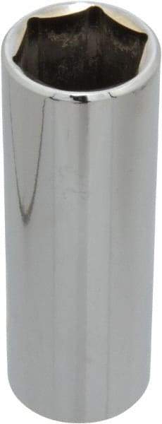 Blackhawk by Proto - 13/16", 1/2" Drive, Deep Hand Socket - 6 Points, 3-3/32" OAL, Chrome Finish - Exact Tool & Supply