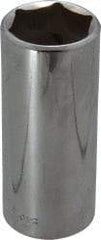 Blackhawk by Proto - 1", 1/2" Drive, Deep Hand Socket - 6 Points, 3-3/32" OAL, Chrome Finish - Exact Tool & Supply