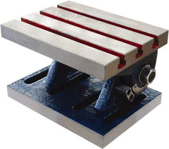 Interstate - 10" OAL x 8" Overall Width x 6-1/2" Overall Height, 0 to 90° Tilt Angle, Angle Table - 7/16" T-Slot Width - Exact Tool & Supply