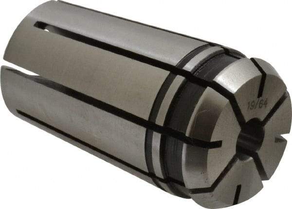 Centaur - TG/PG 75 19/64" Standard Single Angle Collet - 0.0005" TIR, 1.84" OAL, 1.06" Overall Diam - Exact Tool & Supply