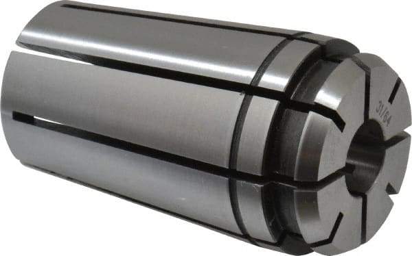Centaur - TG/PG 100 31/64" Standard Single Angle Collet - 0.0005" TIR, 2.38" OAL, 1.38" Overall Diam - Exact Tool & Supply