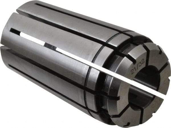 Centaur - TG/PG 100 21/32" Standard Single Angle Collet - 0.0005" TIR, 2.38" OAL, 1.38" Overall Diam - Exact Tool & Supply