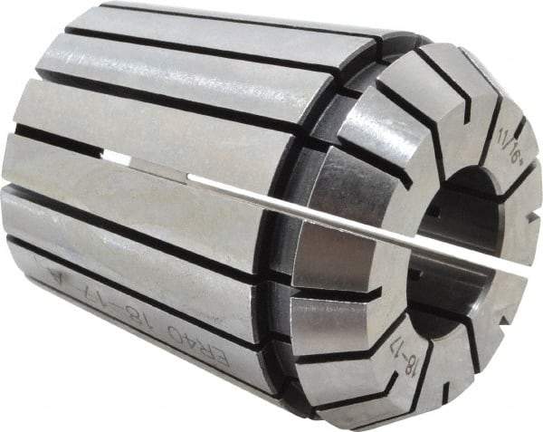 Accupro - 17 to 18mm ER40 Collet - 0.01mm TIR - Exact Tool & Supply