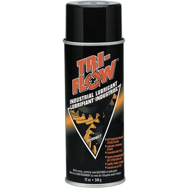 Tri-Flow - 16 oz (12oz Net Fill) Aerosol with PTFE Penetrant/Lubricant - Brown, -60°F to 475°F - Exact Tool & Supply