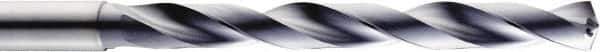 SGS - 9/64", 140° Point, Spiral Flute, Solid Carbide Taper Length Drill Bit - AlTiN Finish, 34mm Flute Length, 72mm OAL, Series 140 - Exact Tool & Supply