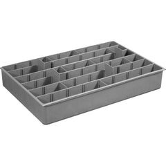 Durham - Small Parts Boxes & Organizers; Type: Compartment Box ; Width (Inch): 11-15/16 ; Depth (Inch): 18-1/16 ; Height (Inch): 2.96875 ; Number of Compartments: Adjustable - Exact Tool & Supply