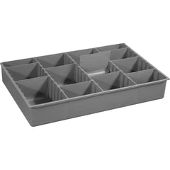 Durham - Small Parts Boxes & Organizers; Type: Compartment Box ; Width (Inch): 11-15/16 ; Depth (Inch): 18-1/16 ; Height (Inch): 2.96875 ; Number of Compartments: Adjustable - Exact Tool & Supply