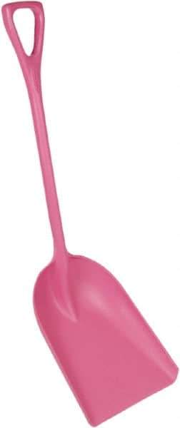 Remco - 17-1/8" High Square Plastic Shovel - 27" Long D-Grip Handle - Exact Tool & Supply