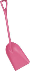 Remco - 17-1/8" High Square Plastic Shovel - 27" Long D-Grip Handle - Exact Tool & Supply