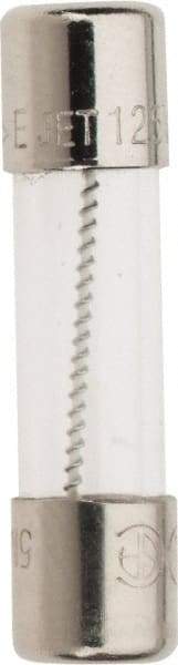 Ferraz Shawmut - 250 VAC, 2.5 Amp, Time Delay Miniature Glass Fuse - Clip Mount, 20mm OAL, 5mm Diam - Exact Tool & Supply