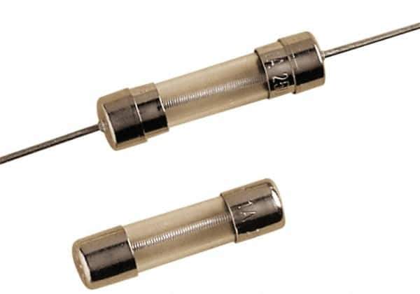 Ferraz Shawmut - 250 VAC, 1.5 Amp, Time Delay Miniature Glass Fuse - Clip Mount, 20mm OAL, 5mm Diam - Exact Tool & Supply