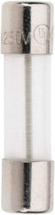 Ferraz Shawmut - 250 VAC, 0.1 Amp, Time Delay Miniature Glass Fuse - Clip Mount, 20mm OAL, 5mm Diam - Exact Tool & Supply
