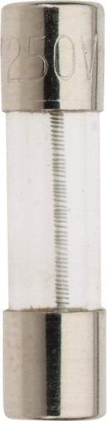 Ferraz Shawmut - 250 VAC, 0.6 Amp, Time Delay Miniature Glass Fuse - Clip Mount, 20mm OAL, 5mm Diam - Exact Tool & Supply