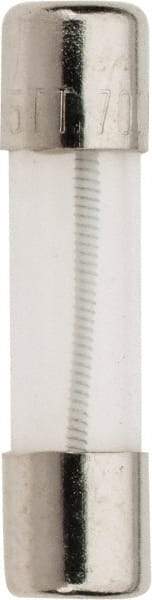 Ferraz Shawmut - 250 VAC, 0.7 Amp, Time Delay Miniature Glass Fuse - Clip Mount, 20mm OAL, 5mm Diam - Exact Tool & Supply