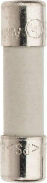 Ferraz Shawmut - 125 VAC, 6 Amp, Time Delay Miniature Glass Fuse - Clip Mount, 20mm OAL, 10 kA Rating, 5mm Diam - Exact Tool & Supply