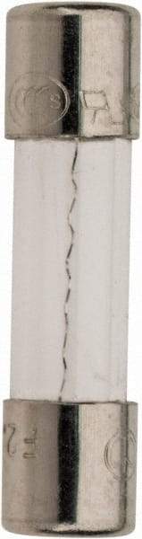 Ferraz Shawmut - 250 VAC, 2.5 Amp, Fast-Acting Miniature Glass Fuse - Clip Mount, 20mm OAL, 5mm Diam - Exact Tool & Supply