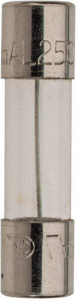 Ferraz Shawmut - 250 VAC, 0.16 Amp, Time Delay Miniature Glass Fuse - Clip Mount, 20mm OAL, 5mm Diam - Exact Tool & Supply
