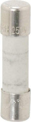 Ferraz Shawmut - 250 VAC, 10 Amp, Time Delay Miniature Ceramic Fuse - Clip Mount, 20mm OAL, 5mm Diam - Exact Tool & Supply