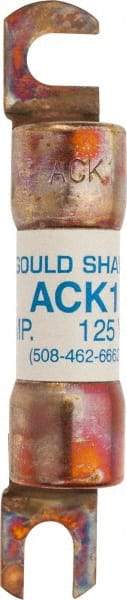 Ferraz Shawmut - 1 Amp Time Delay Round Forklift & Truck Fuse - 125VAC, 125VDC, 3.07" Long x 0.5" Wide, Bussman ACK1, Ferraz Shawmut ACK1 - Exact Tool & Supply