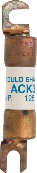 Ferraz Shawmut - 3 Amp Time Delay Round Forklift & Truck Fuse - 125VAC, 125VDC, 3.07" Long x 0.5" Wide, Bussman ACK3, Ferraz Shawmut ACK3 - Exact Tool & Supply
