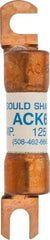 Ferraz Shawmut - 6 Amp Time Delay Round Forklift & Truck Fuse - 125VAC, 125VDC, 3.07" Long x 0.5" Wide, Bussman ACK6, Ferraz Shawmut ACK6 - Exact Tool & Supply