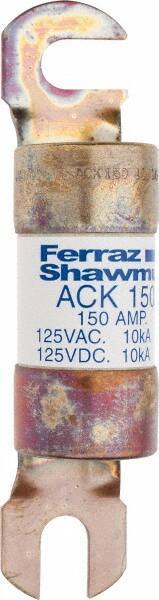 Ferraz Shawmut - 150 Amp Time Delay Round Forklift & Truck Fuse - 125VAC, 125VDC, 4.72" Long x 1" Wide, Bussman ACK150, Ferraz Shawmut ACK150 - Exact Tool & Supply