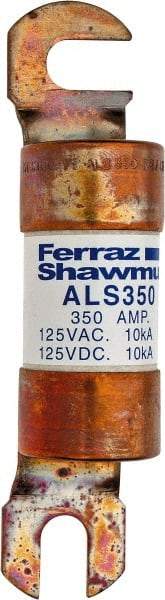 Ferraz Shawmut - 350 Amp General Purpose Round Forklift & Truck Fuse - 125VAC, 125VDC, 4.71" Long x 1" Wide, Bussman ALS350, Ferraz Shawmut ALS350 - Exact Tool & Supply