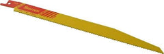 Starrett - 9" Long x 3/4" Thick, Bi-Metal Reciprocating Saw Blade - Tapered Profile, 10 TPI, Toothed Edge, Universal Shank - Exact Tool & Supply