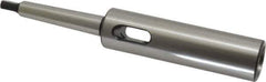 Interstate - MT2 Inside Morse Taper, MT1 Outside Morse Taper, Extension Morse Taper to Morse Taper - 6-1/4" OAL, Medium Carbon Steel, Soft with Hardened Tang - Exact Tool & Supply