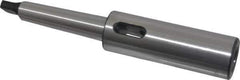 Interstate - MT2 Inside Morse Taper, MT2 Outside Morse Taper, Extension Morse Taper to Morse Taper - 6-7/8" OAL, Medium Carbon Steel, Soft with Hardened Tang - Exact Tool & Supply