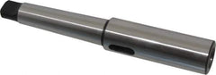 Interstate - MT2 Inside Morse Taper, MT3 Outside Morse Taper, Extension Morse Taper to Morse Taper - 7-5/8" OAL, Medium Carbon Steel, Soft with Hardened Tang - Exact Tool & Supply