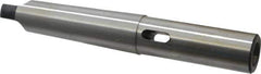 Interstate - MT2 Inside Morse Taper, MT4 Outside Morse Taper, Extension Morse Taper to Morse Taper - 8-1/2" OAL, Medium Carbon Steel, Soft with Hardened Tang - Exact Tool & Supply