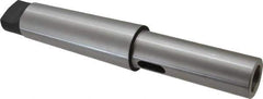 Interstate - MT3 Inside Morse Taper, MT5 Outside Morse Taper, Extension Morse Taper to Morse Taper - 10-1/2" OAL, Medium Carbon Steel, Hardened & Ground Throughout - Exact Tool & Supply