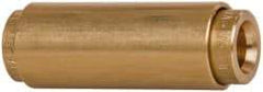 Norgren - 1/4" Outside Diam, Brass Push-to-Connect Tube Union - 150 Max psi, Tube to Tube Connection, Buna O-Ring - Exact Tool & Supply
