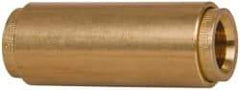 Norgren - 3/8" Outside Diam, Brass Push-to-Connect Tube Union - 150 Max psi, Tube to Tube Connection, Buna O-Ring - Exact Tool & Supply