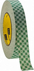 3M - 1" x 36 Yd Rubber Adhesive Double Sided Tape - 9 mil Thick, Natural (Color), Paper Liner, Continuous Roll, Series 401M - Exact Tool & Supply